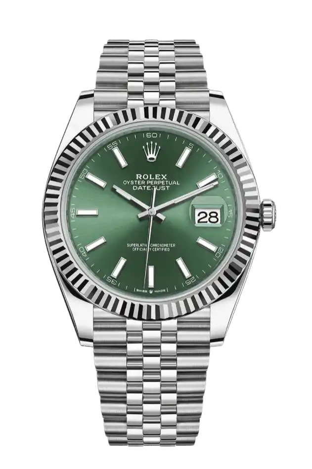 Rolex Datejust Mint Green Dial - 41mm, Steel and White Gold (2024)