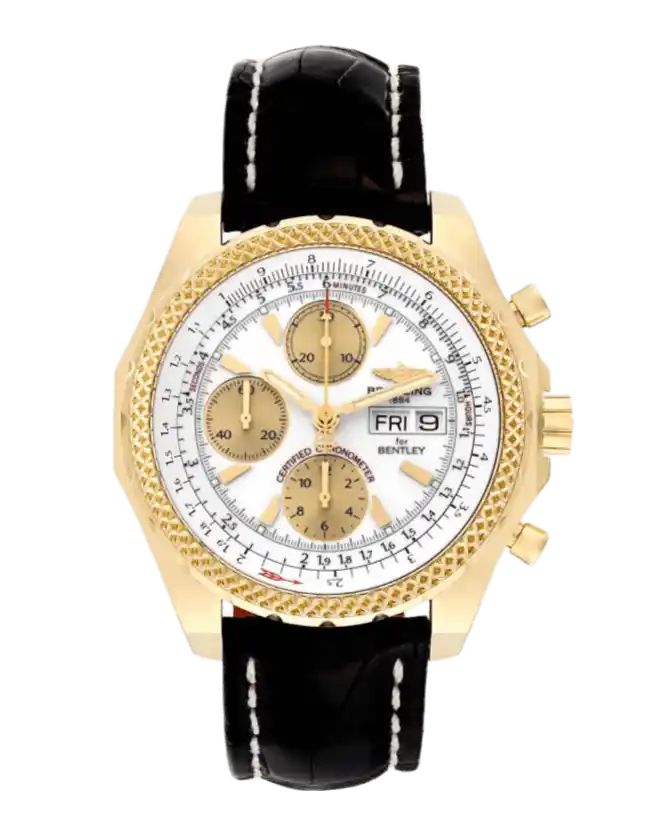 Breitling Bentley Motors GT White Dial - 45mm, Yellow Gold