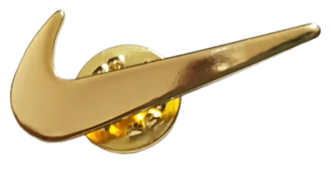 Nike Badge Logo Pin - Gold