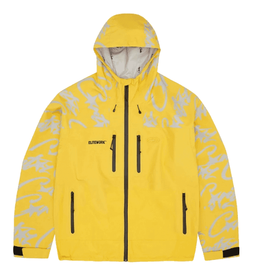 Corteiz Elitework Waterproof Shell Jacket - Yellow