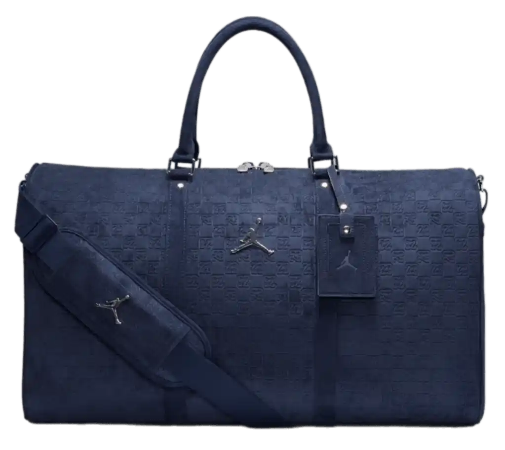 Jordan Suede Monogram Duffel - Midnight Navy