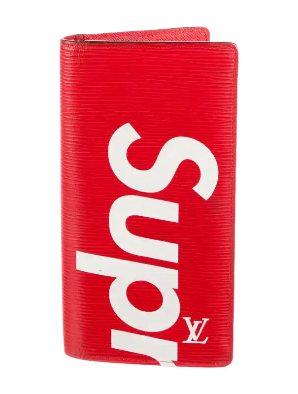 Louis Vuitton x Supreme Brazza Wallet - Epi Red