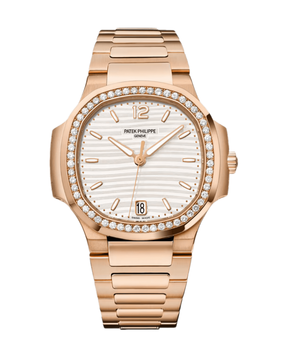 Patek Philippe Nautilus Silver Dial - 35mm, 18ct Rose Gold