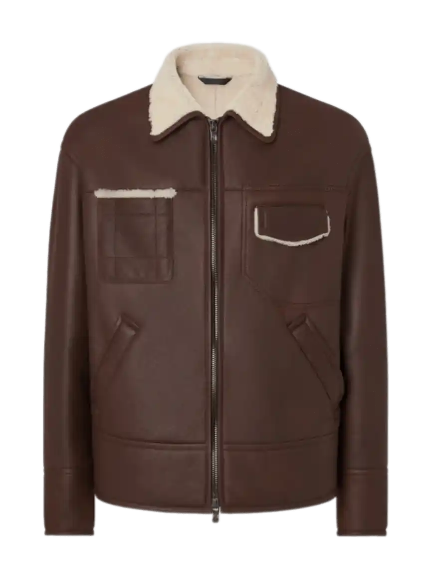 Ferrari Shearling Bomber Jacket