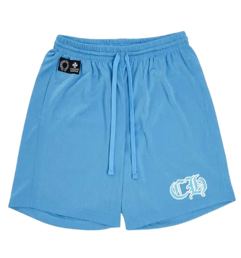 Chrome Hearts Sports Mesh Varsity Shorts - Blue