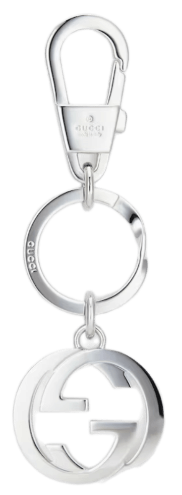 Gucci Interlocking G Keychain - Silver