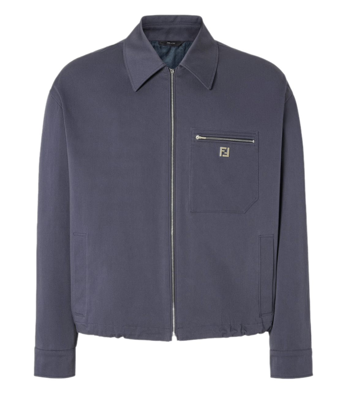 Fendi Gabardine Blouson - Blue