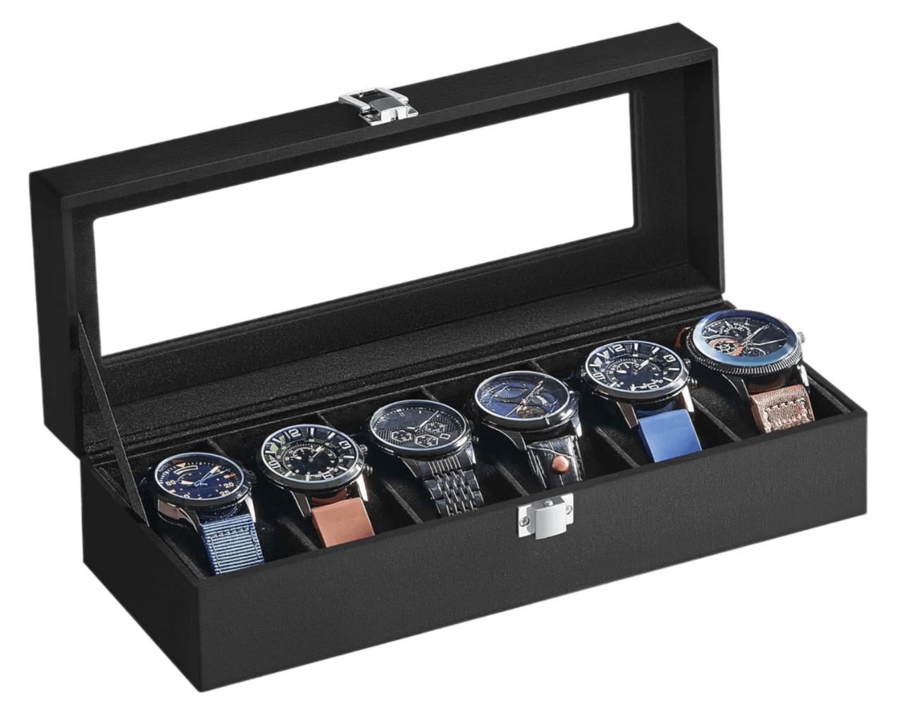 Songmics Watch Box With 6 Slots