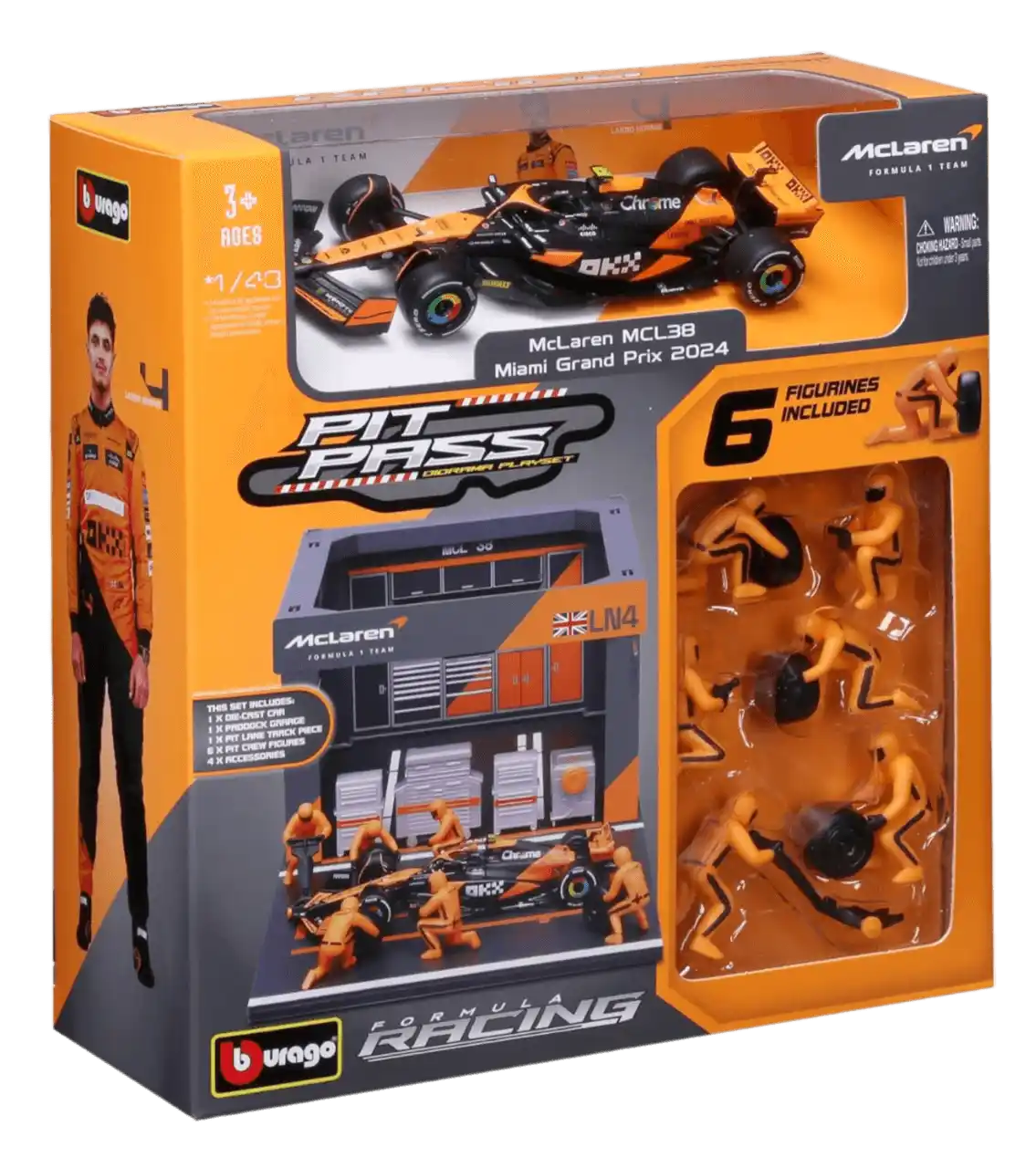 BBURAGO PIT STOP McLaren MCL38 (2024) #4 Norris
