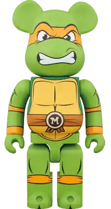 Bearbrick x Teenage Mutant Ninja Turtles Michelangelo 1000% - Multi