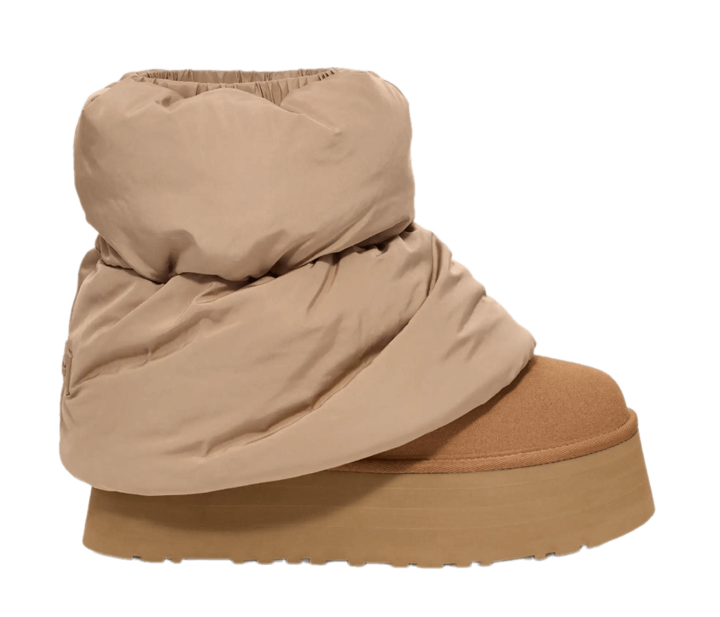 UGG Women's Classic Mini Dipper Puffer - White/Ceramic