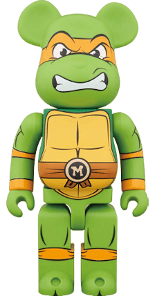 Bearbrick x Teenage Mutant Ninja Turtles Michelangelo 1000% - Multi