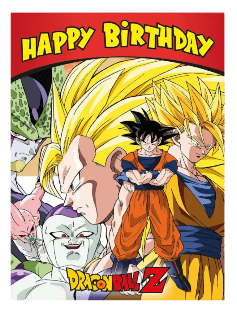 Dragon Ball Z Birthday Card