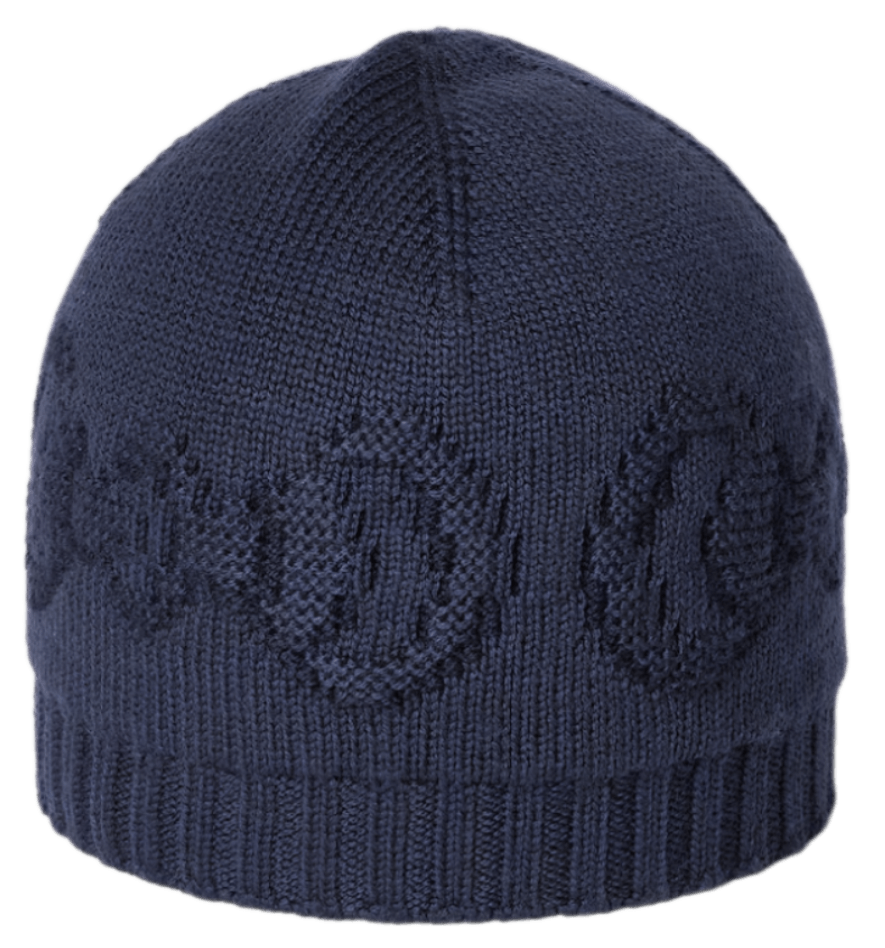 Gucci Wool Hat with Horsebit Detail - Navy