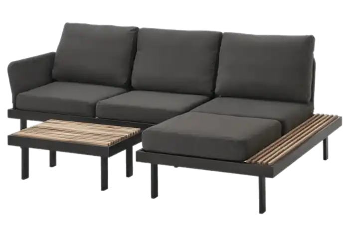 REVSKÄR 3-seat Conversation Set - Anthracite