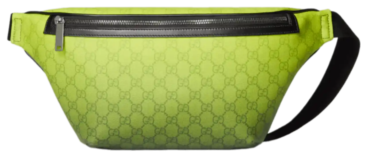 Gucci Chroma Large Belt Bag - Lime/Black