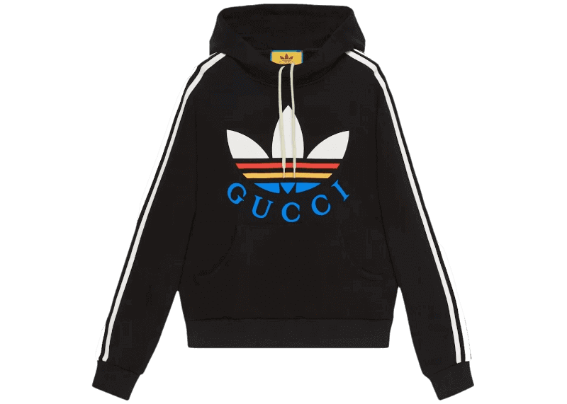 Gucci x adidas Cotton Sweatshirt - Black/Multicolor