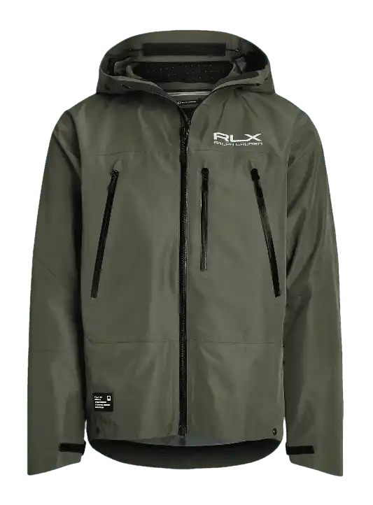 RLX Water-Repellent Hooded Jacket - Fossil Green