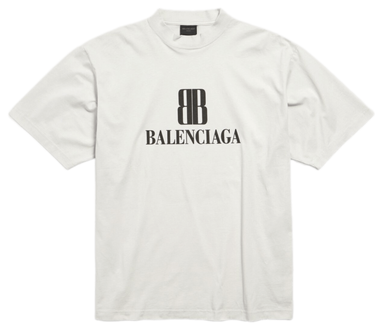 Balenciaga Nano Bb T-shirt Medium Fit - Dirty White