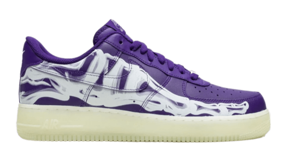 Nike Air Force 1 Low '07 QS - Purple Skeleton Halloween (2021)