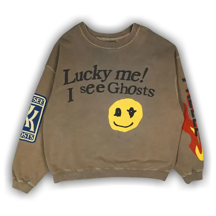 Kids See Ghosts Lucky Me Crewneck Sweatshirt - Trench
