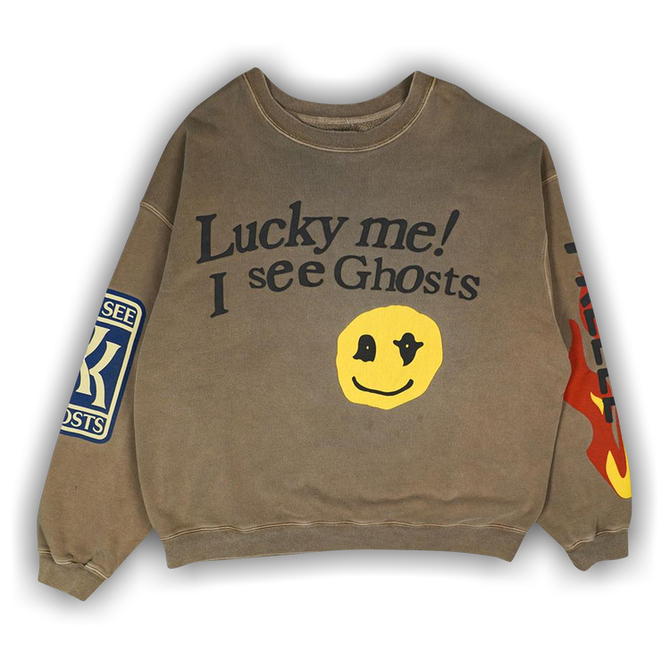 Kids See Ghosts Lucky Me Crewneck Sweatshirt - Trench