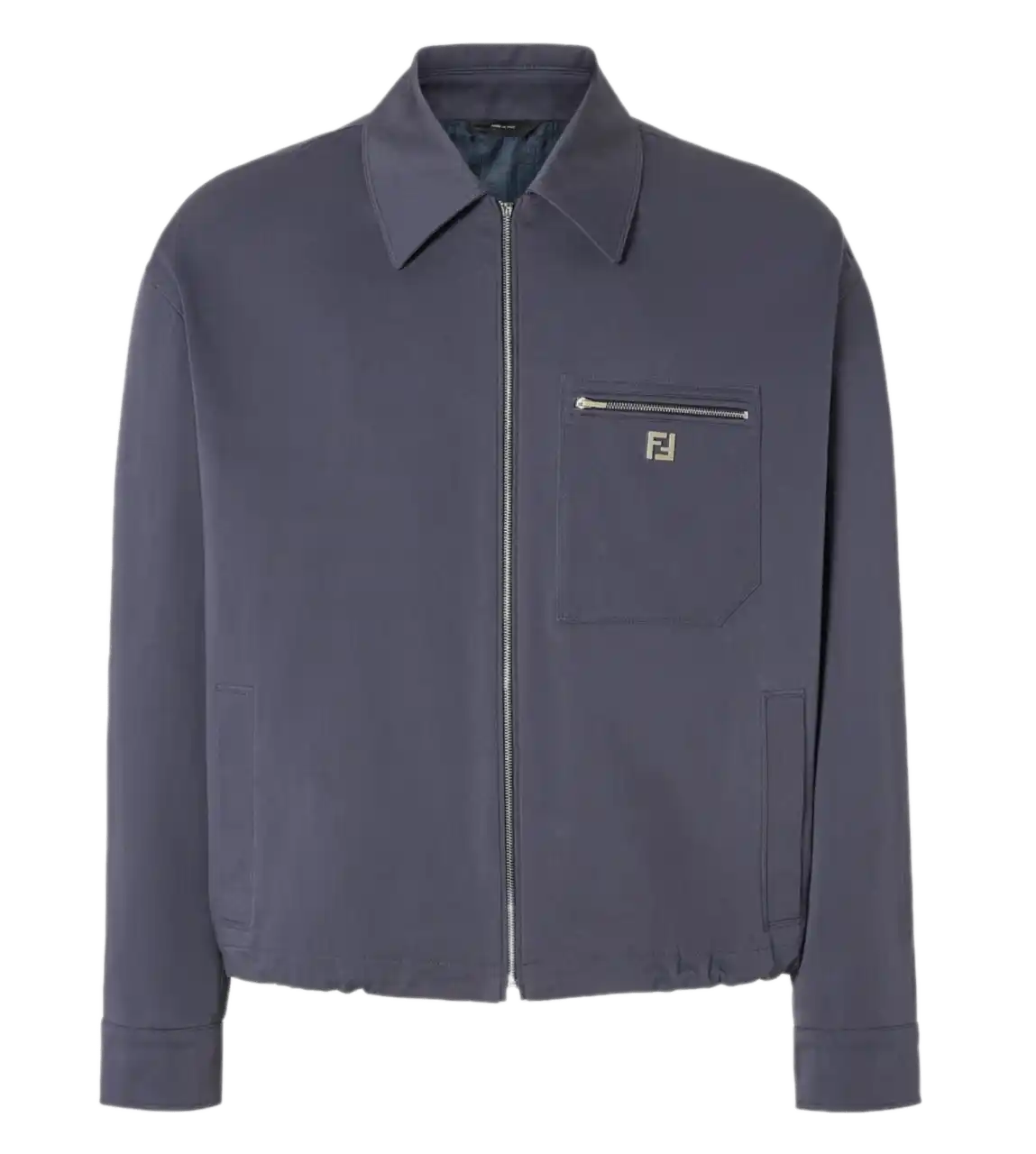 Fendi Gabardine Blouson - Blue