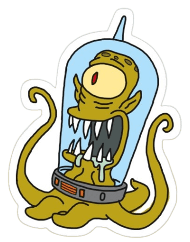 The Simpsons Alien People Sticker