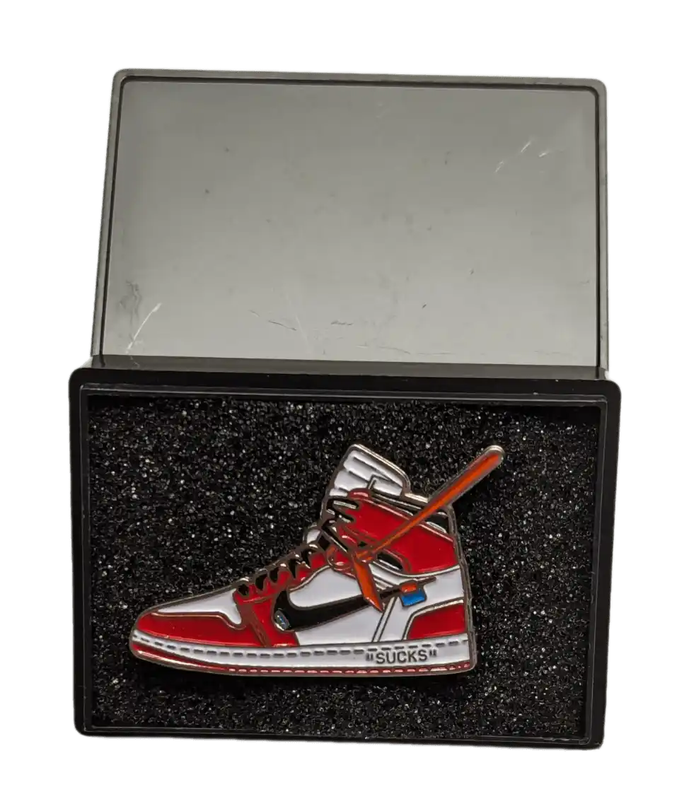 Enamel Sneaker Pin - J1 x Off White (Chicago)