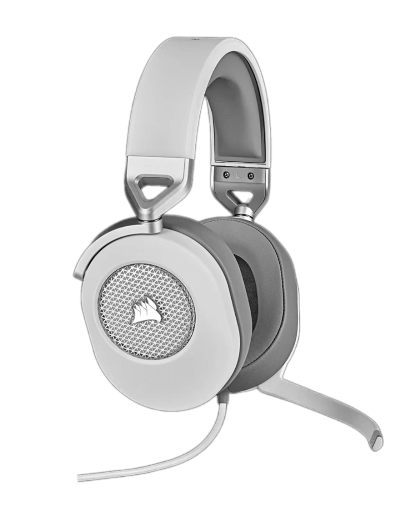 Corsair HS65 SURROUND Wired Gaming Headset - White