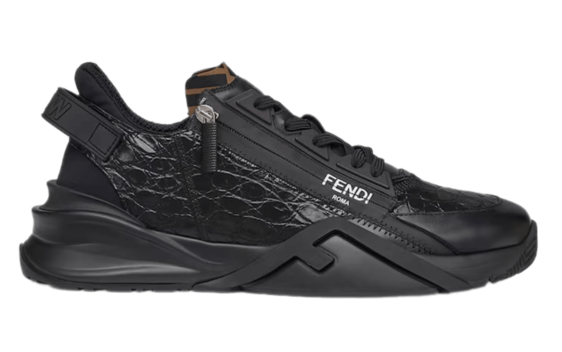 Fendi Flow Caiman Low-tops Sneakers - Black