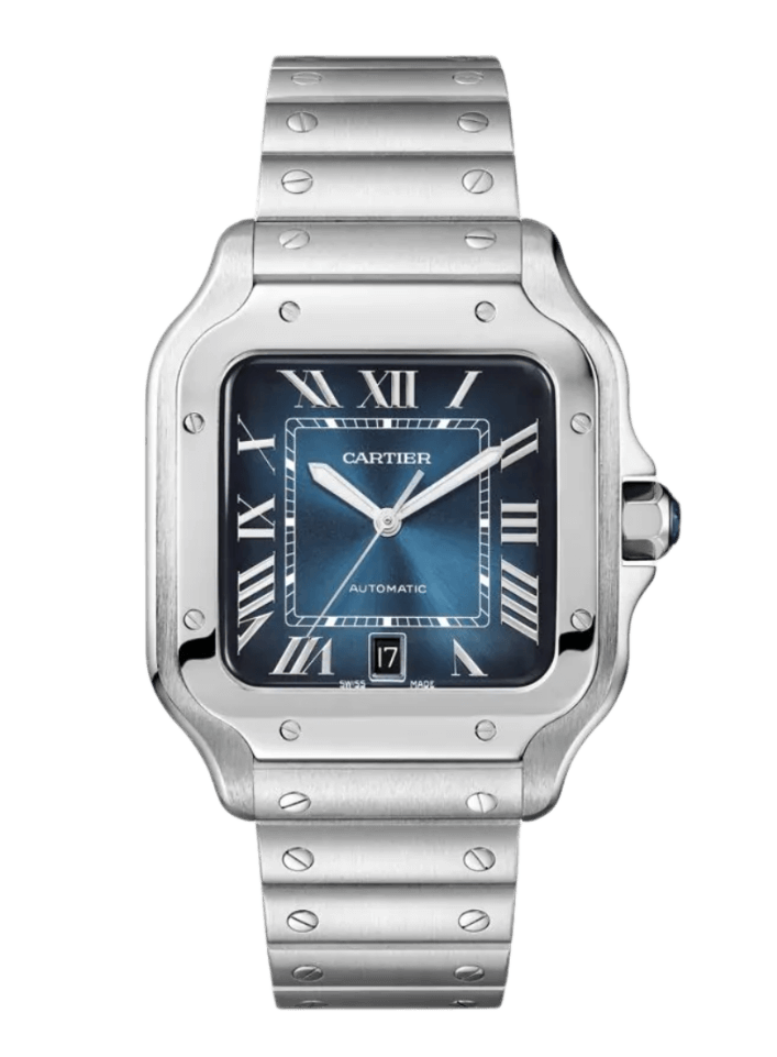Cartier Santos De Cartier Blue Dial - 40mm, Steel (2022)