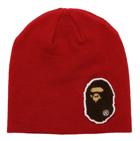 BAPE Big Ape Head Knit Cap - Red (FW21)