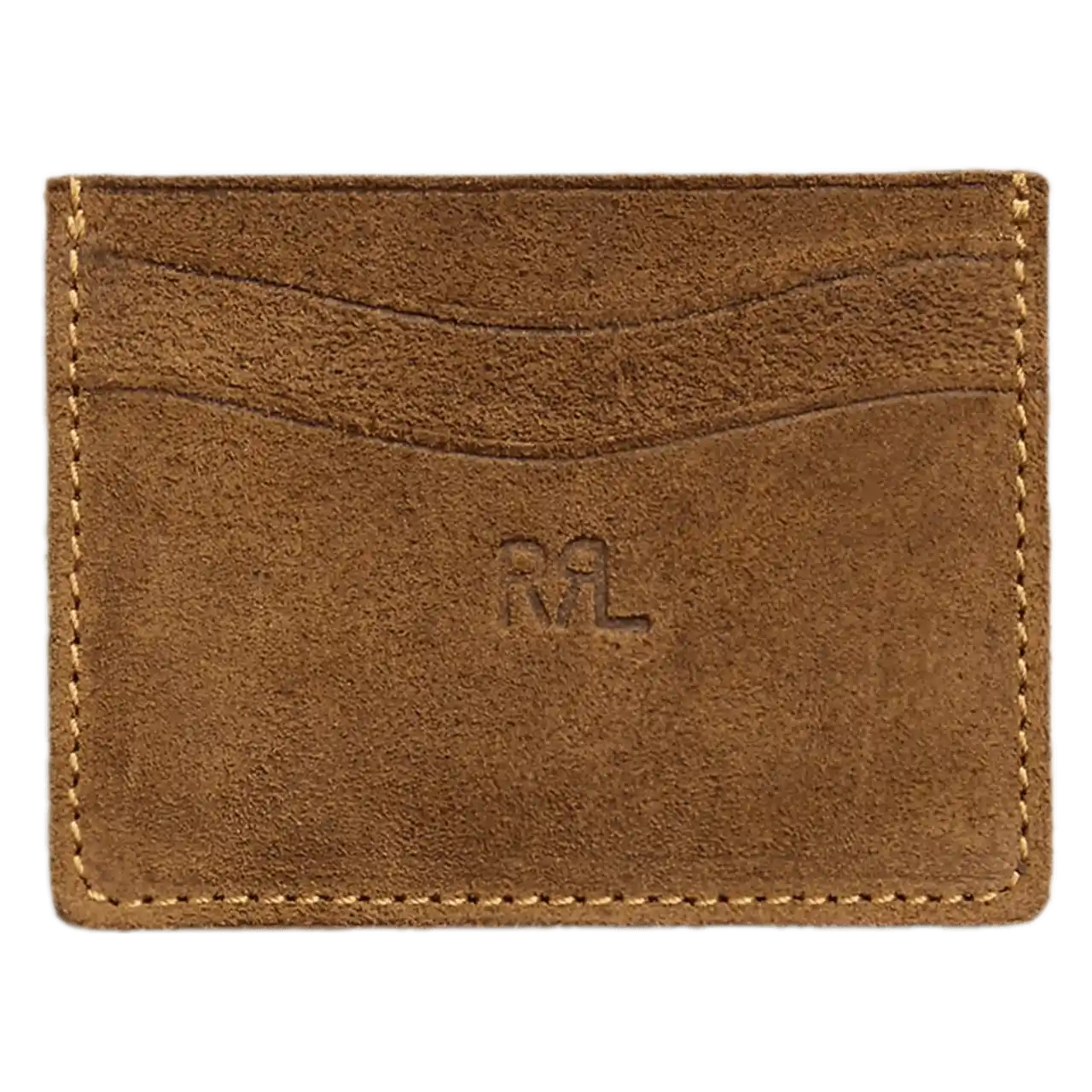 RPL Limited-Edition Suede Card Holder - Pale Russet