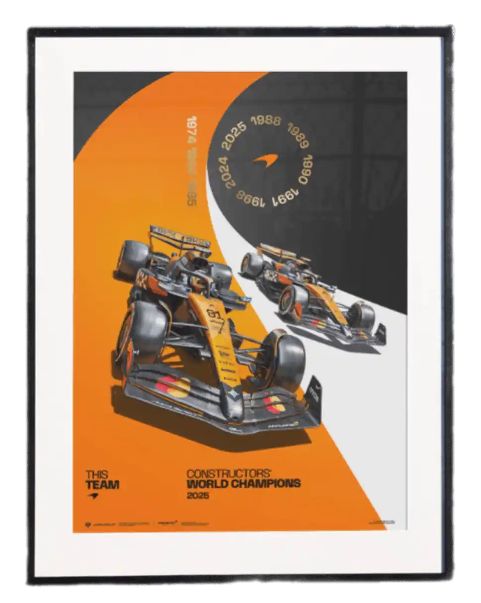 McLaren Formula1 Team | 2025 Constructors' Champions | Official Poster