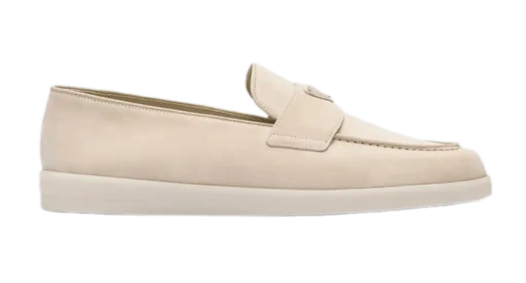 Prada Suede Loafers - Desert Beige