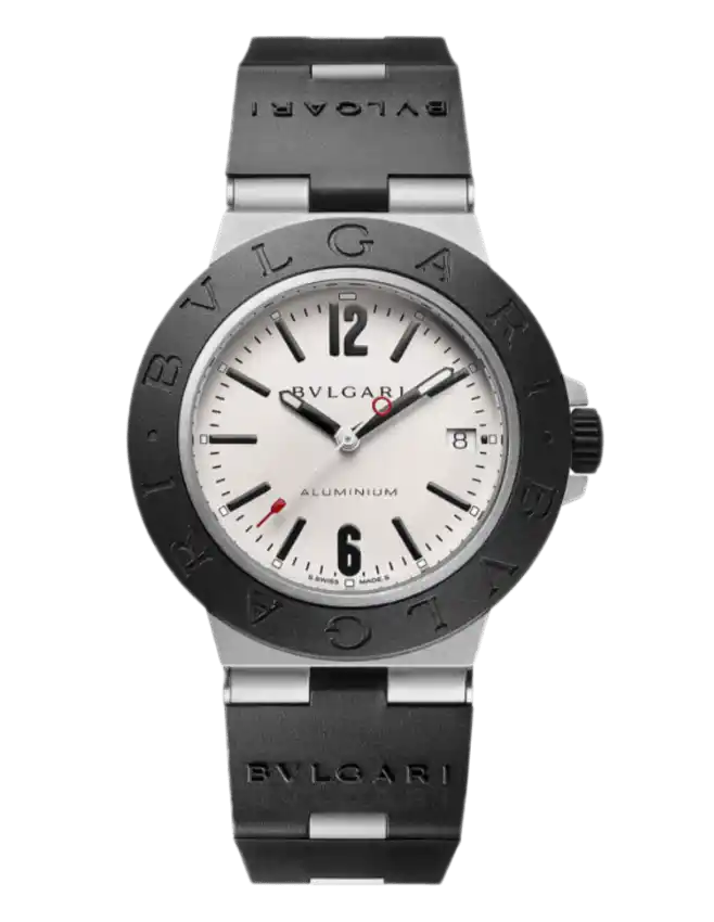 Bvlgari Aluminium Watch White Dial - 40mm, Aluminum