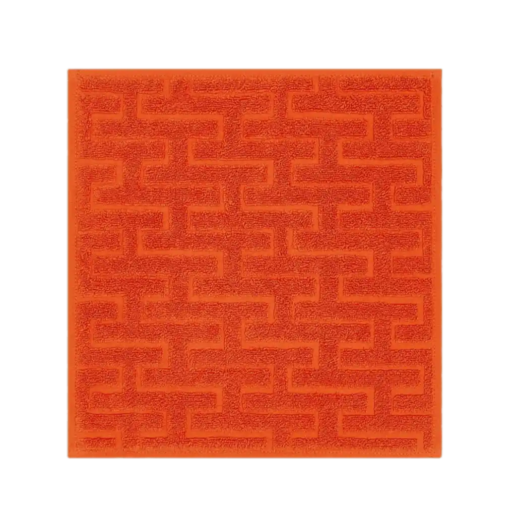 Hermès Stairs Washcloth - Orange Feu