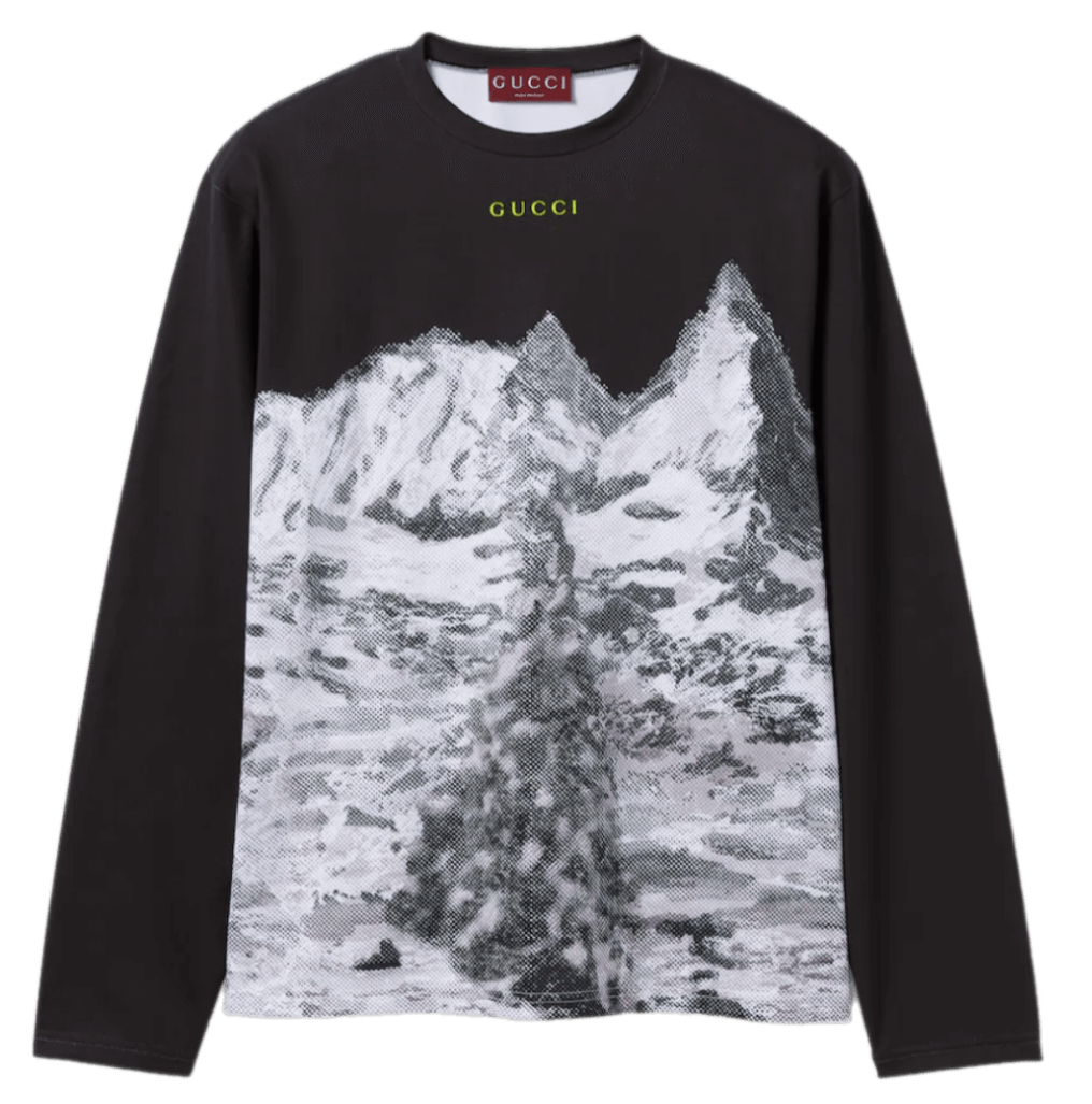 Gucci Printed Technical Cotton Jersey T-shirt - Black