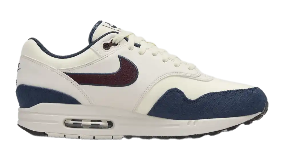 Nike Air Max 1 - Coconut Milk/Armory Navy/Light Orewood Brown/Burgundy Crush