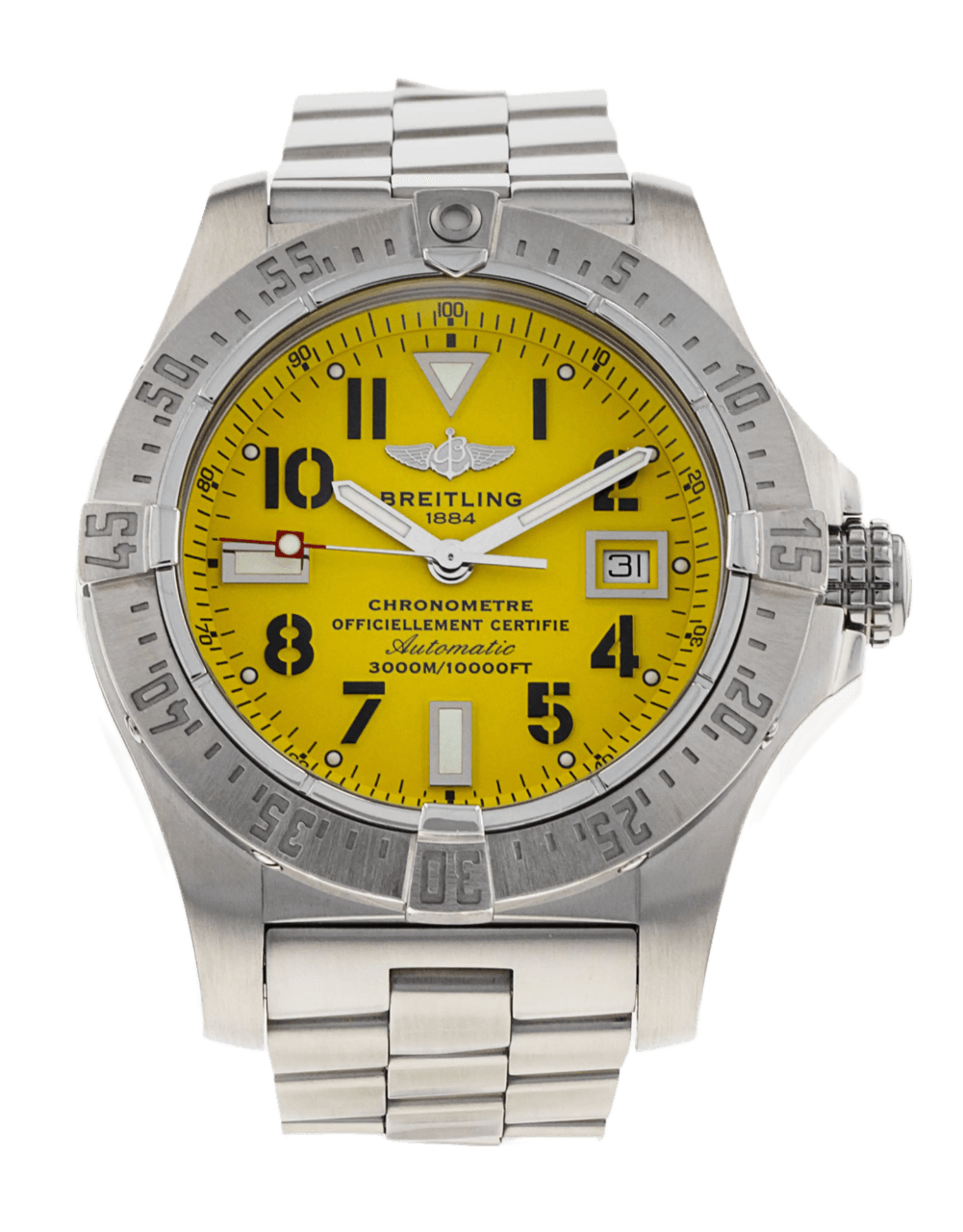 Breitling Avenger Seawolf Yellow Arabic Dial - 45mm, Steel (2013)