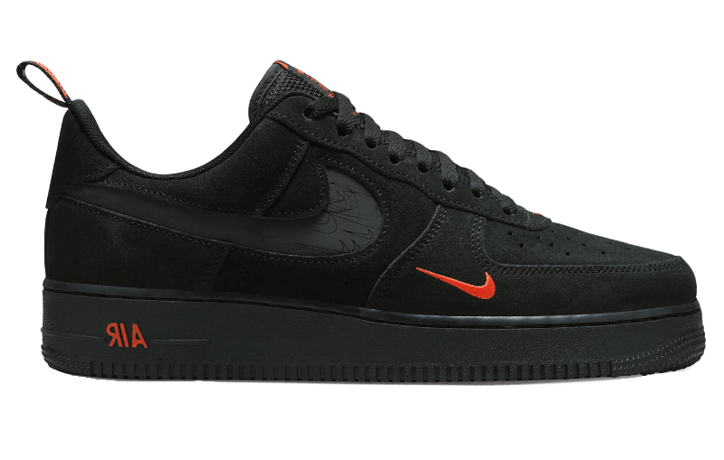 Nike Air Force 1 Low - Multi-Swoosh Black Crimson