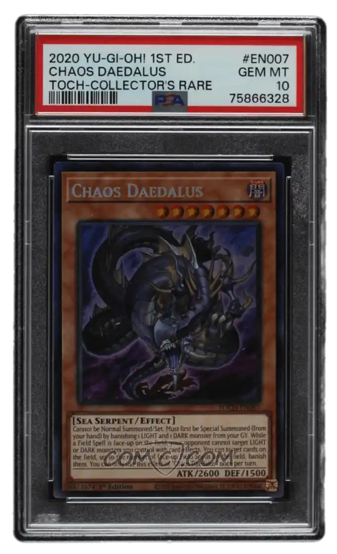 2020 Yu-Gi-Oh! - Toon Chaos - 1st Edition #TOCH-EN007 - Chaos Daedalus (UR) PSA 10 GEM MT