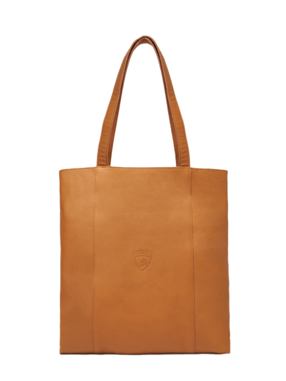 Upcycled Leather Automobili Lamborghini Tote Bag - Beige
