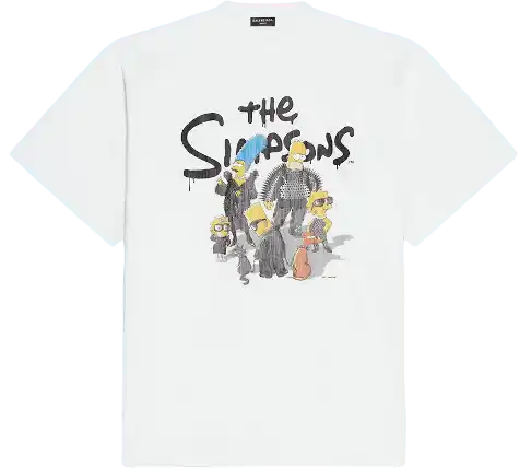 Balenciaga x The Simpsons Oversized T-Shirt - White