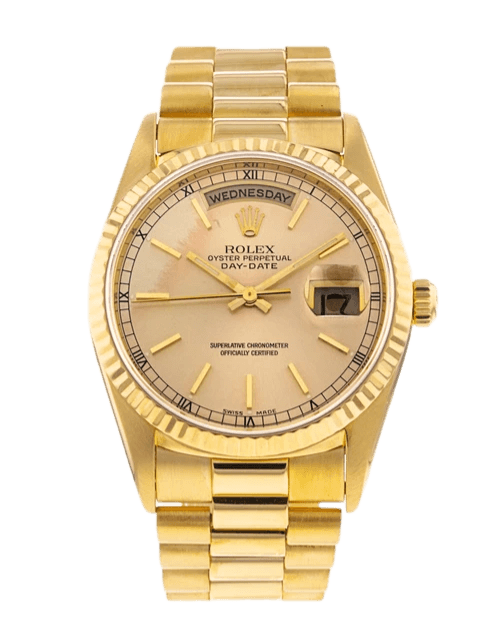Rolex Day-Date Champagne Dial - 36mm, Yellow Gold (1990)