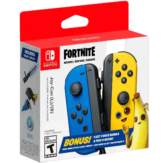 Nintendo Joy-Con (L-R) Fortnite Fleet Force Bundle - Blue/Yellow