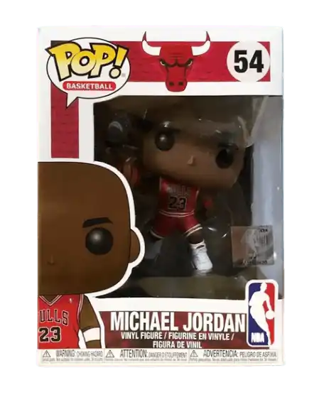 Funko Pop! Basketball Bulls Michael Jordan Red Jersey NBA Sticker Figure 54