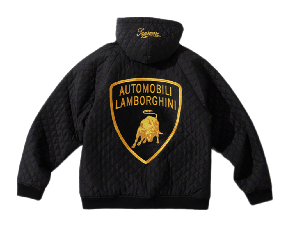 Supreme Automobili Lamborghini Hooded Work Jacket - Black