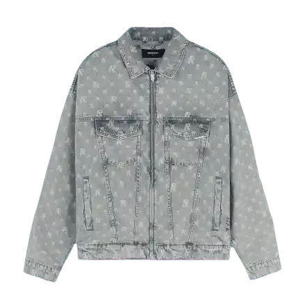 Represent R4 Monogram Denim Jacket - Stone Wash